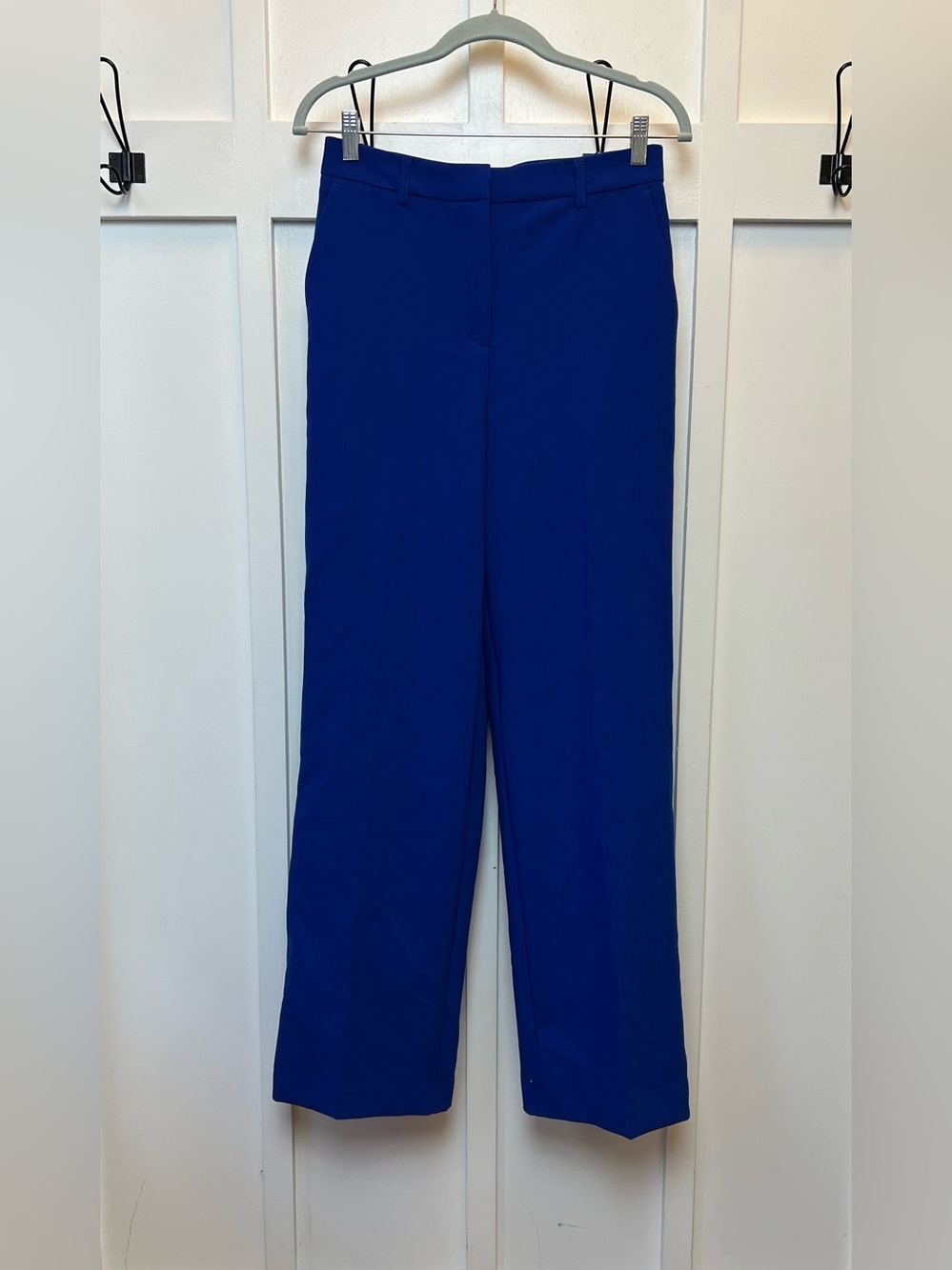 Joie Wide Leg Trousers Siz 2 Blue High Rise Dress Pants Professional Career Work